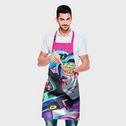 Фартук кулинарный Ребекка: поп-арт, цвет: 3D-принт — фото 2