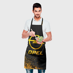 Фартук кулинарный Opel - gold gradient, цвет: 3D-принт — фото 2