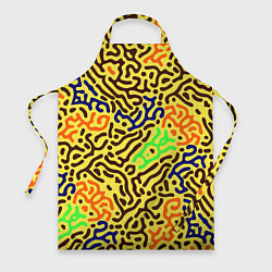 Фартук кулинарный Абстрактные кислотные полосы, цвет: 3D-принт