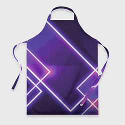 Фартук кулинарный Неоновые прямоугольники, цвет: 3D-принт