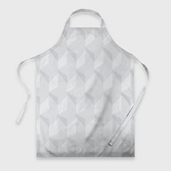 Фартук кулинарный Абстрактная серая геометрическая текстура, цвет: 3D-принт