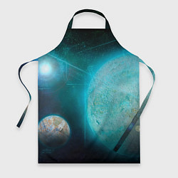 Фартук кулинарный Космос и планеты, цвет: 3D-принт
