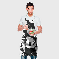 Фартук кулинарный С пандами паттерн, цвет: 3D-принт — фото 2
