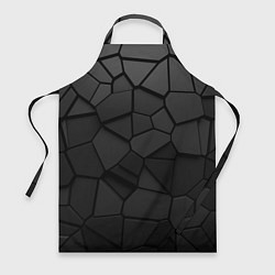 Фартук кулинарный Черные стальные плиты, цвет: 3D-принт
