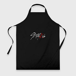 Фартук кулинарный Stray Kids white logo, цвет: 3D-принт