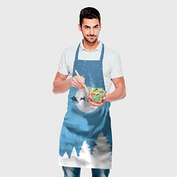 Фартук кулинарный Новогодняя сказка дед мороз, цвет: 3D-принт — фото 2