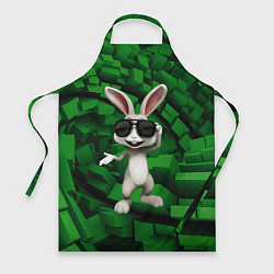 Фартук кулинарный Прикольный заяц в тёмных очках, цвет: 3D-принт