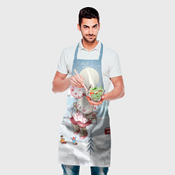 Фартук кулинарный Зайка с воздушным шариком, цвет: 3D-принт — фото 2