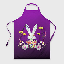 Фартук кулинарный Кролик с одуванчиками, цвет: 3D-принт