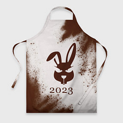 Фартук кулинарный Кролик 2023 хитрый на светлом, цвет: 3D-принт