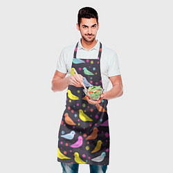 Фартук кулинарный Сказочные птички синички, цвет: 3D-принт — фото 2