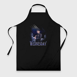 Фартук кулинарный Wednesday с зонтом, цвет: 3D-принт