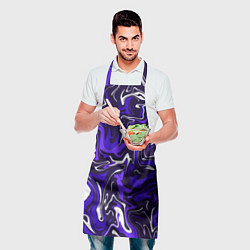 Фартук кулинарный Фиолетовая абстракция, цвет: 3D-принт — фото 2