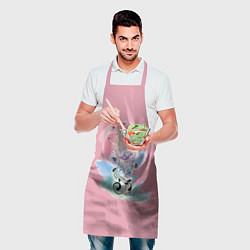 Фартук кулинарный Женская рука с абстрактными цветами, цвет: 3D-принт — фото 2