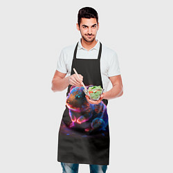 Фартук кулинарный Неоновый хомячок, цвет: 3D-принт — фото 2