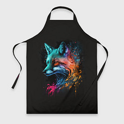 Фартук кулинарный Неоновая лисичка, цвет: 3D-принт