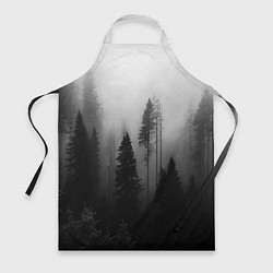 Фартук кулинарный Красивый лес и туман, цвет: 3D-принт