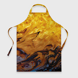 Фартук кулинарный Абстрактное жидкое золото, цвет: 3D-принт