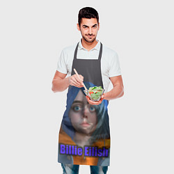 Фартук кулинарный Портрет Билли Айлиш в исполнении нейросети, цвет: 3D-принт — фото 2
