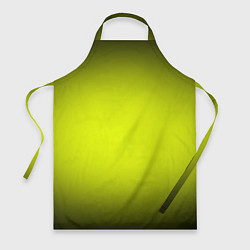 Фартук кулинарный Кислотный желтый с градиентом, цвет: 3D-принт