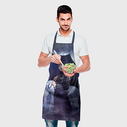 Фартук кулинарный Уэнсдей Аддамс с зонтом, цвет: 3D-принт — фото 2