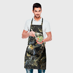 Фартук кулинарный Орел солдат, цвет: 3D-принт — фото 2