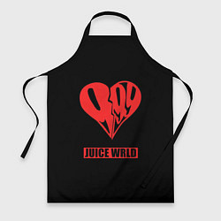 Фартук кулинарный Juice WRLD - heart, цвет: 3D-принт