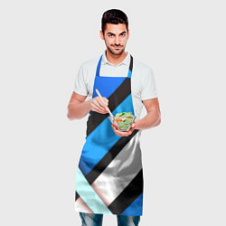 Фартук кулинарный Спортивная геометрия из полос, цвет: 3D-принт — фото 2