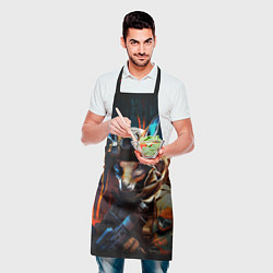Фартук кулинарный Кенгуру солдат спецназа, цвет: 3D-принт — фото 2