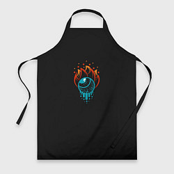 Фартук кулинарный Капля огня, цвет: 3D-принт