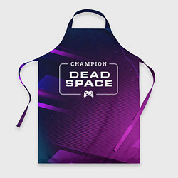 Фартук кулинарный Dead Space gaming champion: рамка с лого и джойсти, цвет: 3D-принт
