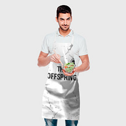 Фартук кулинарный The Offspring glitch на светлом фоне: символ сверх, цвет: 3D-принт — фото 2
