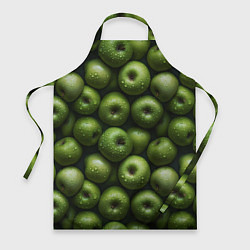 Фартук кулинарный Сочная текстура из зеленых яблок, цвет: 3D-принт