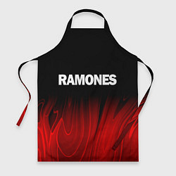 Фартук кулинарный Ramones red plasma, цвет: 3D-принт