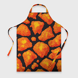 Фартук кулинарный Обжигающая лава, цвет: 3D-принт