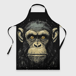 Фартук кулинарный Портрет обезьяны: арт нейросети, цвет: 3D-принт