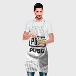 Фартук кулинарный PUBG с потертостями на светлом фоне, цвет: 3D-принт — фото 2