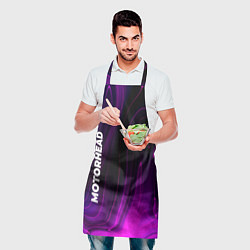 Фартук кулинарный Motorhead violet plasma, цвет: 3D-принт — фото 2