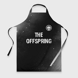 Фартук кулинарный The Offspring glitch на темном фоне: символ сверху, цвет: 3D-принт