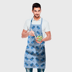 Фартук кулинарный Синяя консоль тетрис, цвет: 3D-принт — фото 2