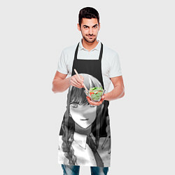 Фартук кулинарный Макима тянет ручки - Человек - бензопила, цвет: 3D-принт — фото 2