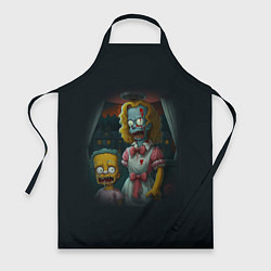 Фартук кулинарный Зомби Симпсоны, цвет: 3D-принт