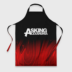 Фартук кулинарный Asking Alexandria red plasma, цвет: 3D-принт
