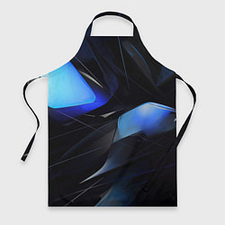 Фартук кулинарный Black blue elements, цвет: 3D-принт
