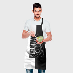 Фартук кулинарный Boxing чёрно-белое, цвет: 3D-принт — фото 2