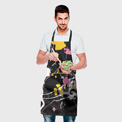 Фартук кулинарный Композиция из пятен красок, цвет: 3D-принт — фото 2