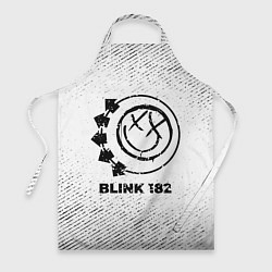 Фартук кулинарный Blink 182 с потертостями на светлом фоне, цвет: 3D-принт