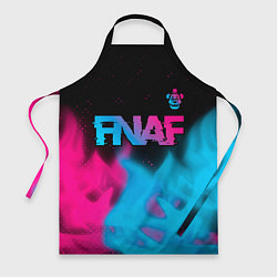Фартук кулинарный FNAF - neon gradient: символ сверху, цвет: 3D-принт