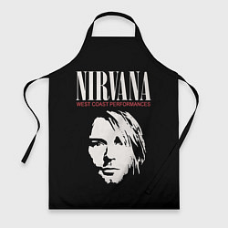 Фартук кулинарный Nirvana - Kurt Cobain, цвет: 3D-принт