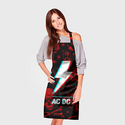 Фартук кулинарный AC DC rock glitch, цвет: 3D-принт — фото 2